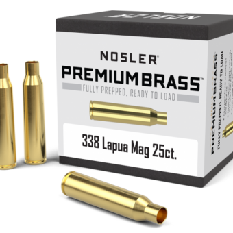 Nosler 338 Lapua Magnum Brass Bag of 25