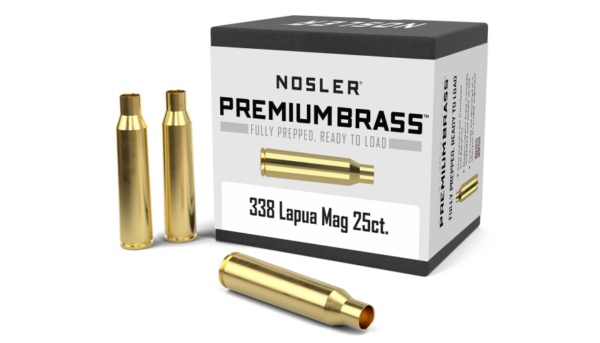 Nosler 338 Lapua Magnum Brass Bag of 25