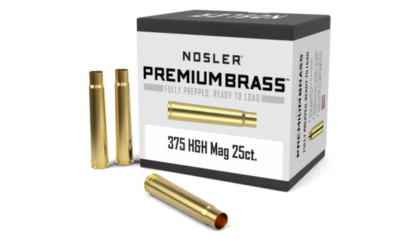 Nosler 375 H&H Magnum Brass Bag of 25