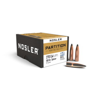 Nosler Partition Bullets 0.277 (270 Caliber, 6.8mm) 150 Grain Sptizer Box of 50