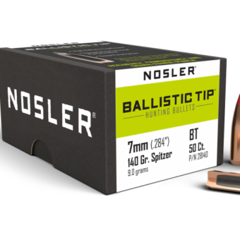 Nosler Ballistic Tip Bullets 0.284 (284 Caliber, 7mm) 140 Grain Polymer Tipped Box of 50