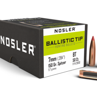 Nosler Ballistic Tip Bullets 0.284 (284 Caliber, 7mm) 150 Grain Polymer Tipped Box of 50