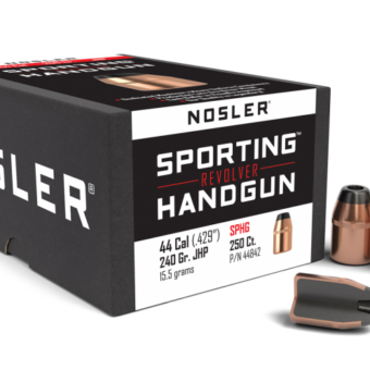 Nosler Bullets 0.429 (44 Caliber) 240 Grain Jacketed Hollow Point Box of 250
