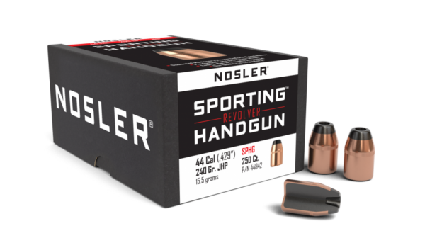 Nosler Bullets 0.429 (44 Caliber) 240 Grain Jacketed Hollow Point Box of 250