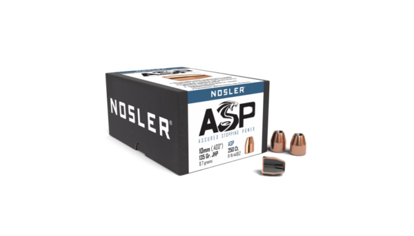 Nosler ASP Bullets 0.4 (40 Caliber, 10mm) 135 Grain Jacketed Hollow Point Box of 250