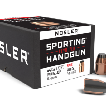 Nosler Bullets 0.429 (44 Caliber) 240 Grain Jacketed Soft Point Box of 250