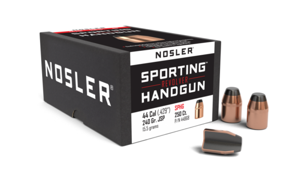Nosler Bullets 0.429 (44 Caliber) 240 Grain Jacketed Soft Point Box of 250