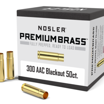Nosler 300 AAC Blackout Brass Bag of 50
