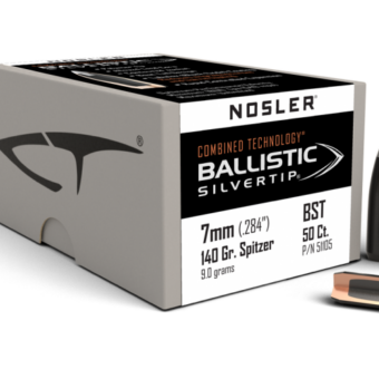 Nosler Ballistic Silvertip Bullets 0.284 (284 Caliber, 7mm) 140 Grain Polymer Tipped Box of 50