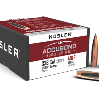 Nosler AccuBond Long Range Bullets 0.338 (338 Caliber) 265 Grain Polymer Tipped Box of 100