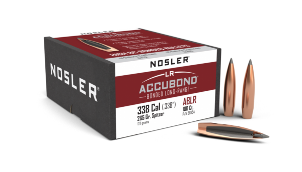 Nosler AccuBond Long Range Bullets 0.338 (338 Caliber) 265 Grain Polymer Tipped Box of 100