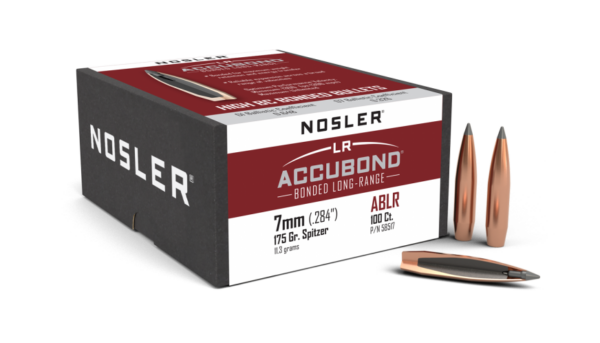 Nosler AccuBond Long Range Bullets 0.284 (284 Caliber, 7mm) 175 Grain Polymer Tipped Box of 100