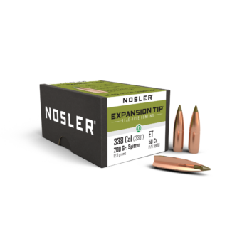 Nosler E-Tip Bullets 0.338 (338 Caliber) 200 Grain Polymer Tipped Box of 50