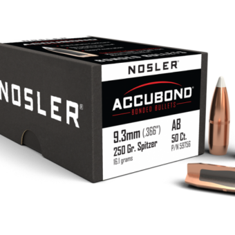 Nosler AccuBond Bullets 0.366 (9.3mm) 250 Grain Polymer Tipped Box of 50