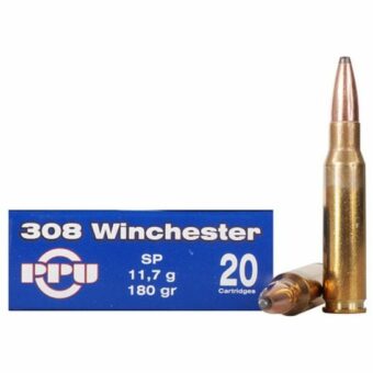Prvi Partizan Ammunition 308 Winchester 180 Grain Jacketed Soft Point Box of 20