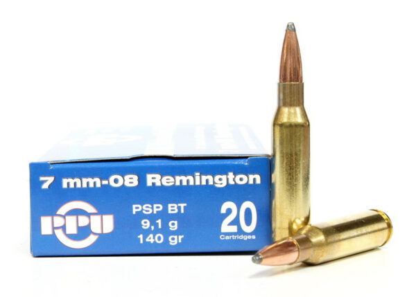 Prvi Partizan Ammunition 7mm-08 Remington 140 Grain Jacketed Soft Point Box of 20