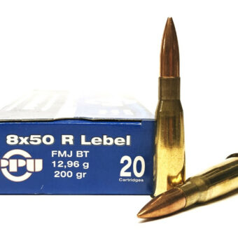 Prvi Partizan Ammunition 8mm Lebel (8x50mm 200 Grain Full Metal Jacket Boat Tail Box of 20