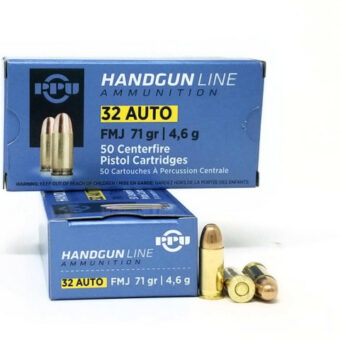 Prvi Partizan Ammunition 32 ACP 71 Grain Full Metal Jacket Box of 50