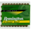 Remington Golden Bullet Ammunition 22 Long Rifle 40 Grain Plated Round Nose Box of 100 - Image 2