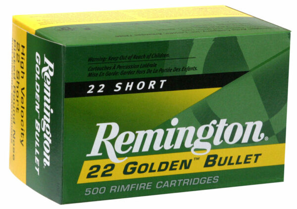 Remington Golden Bullet Ammunition 22 Long Rifle 40 Grain Hollow Point Box of 50