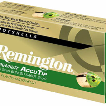 Remington Premier AccuTip Ammunition 12 Gauge 2-3/4" Slug 385 gr Sabot Slug Box of 5