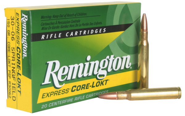 Remington Core-Lokt Ammunition 30-06 Springfield 220 Grain Jacketed Soft Point Box of 20