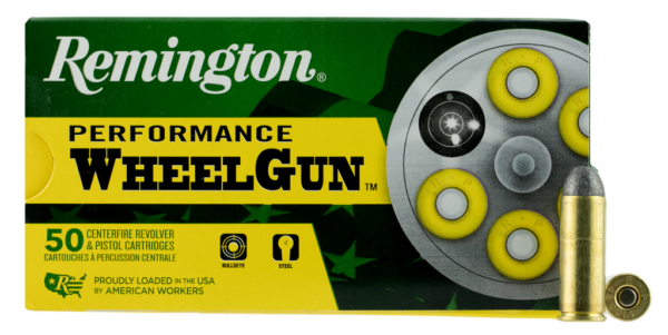 Remington Performance Wheel Gun Ammunition 45 Colt (Long Colt) 250 Grain Lead Round Nose Box of 50