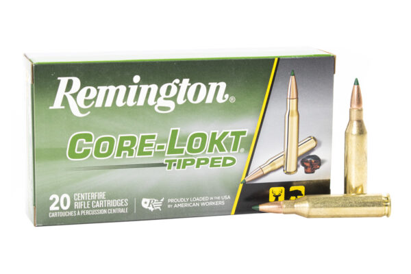 Remington Core-Lokt Tipped Ammunition 243 Winchester 95 Grain Polymer Tipped Box of 20