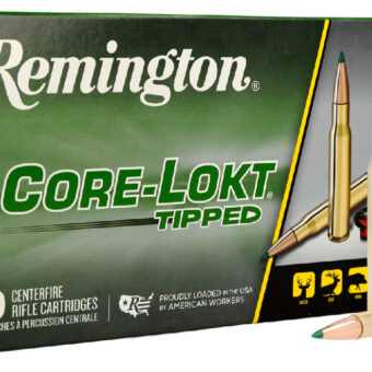 Remington Core-Lokt Tipped Ammunition 270 Winchester 130 Grain Polymer Tipped Box of 20