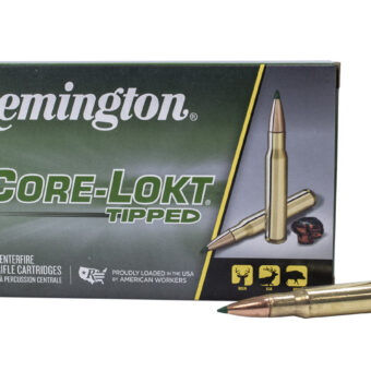 Remington Core-Lokt Tipped Ammunition 30-06 Springfield 180 Grain Polymer Tipped Box of 20