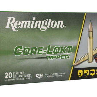 Remington Core-Lokt Tipped Ammunition 308 Winchester 150 Grain Polymer Tipped Box of 20
