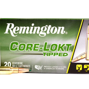 Remington Core-Lokt Tipped Ammunition 308 Winchester 165 Grain Polymer Tipped Box of 20