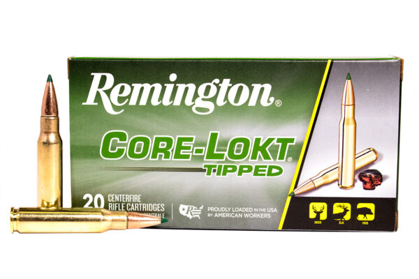 Remington Core-Lokt Tipped Ammunition 308 Winchester 165 Grain Polymer Tipped Box of 20