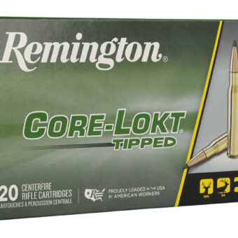 Remington Core-Lokt Tipped Ammunition 6.5 Creedmoor 129 Grain Polymer Tipped Box of 20