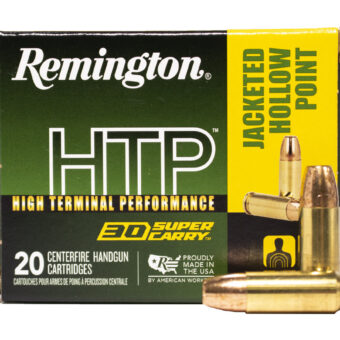 Remington HTP Ammunition 30 Super Carry 100 Grain Box of 20