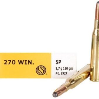 Sellier & Bellot Ammunition 270 Winchester 150 Grain Jacketed Soft Point Box of 20