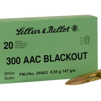 Sellier & Bellot Ammunition 300 AAC Blackout 147 Grain Full Metal Jacket Box of 20
