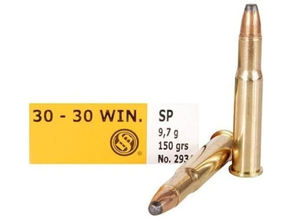 Sellier & Bellot Ammunition 30-30 Winchester 150 Grain Jacketed Soft Point Box of 20