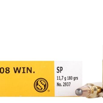 Sellier & Bellot Ammunition 308 Winchester 180 Grain Jacketed Soft Point Box of 20