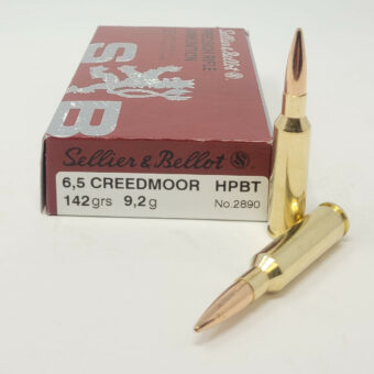 Sellier & Bellot Ammunition 6.5 Creedmoor 142 Grain Jacketed Hollow Point Box of 20