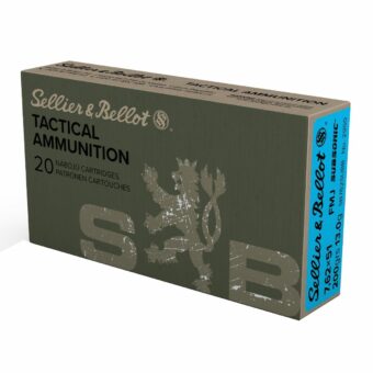 Sellier & Bellot Ammunition 7.62x51mm NATO 200 Grain Full Metal Jacket Box of 20
