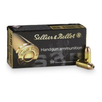 Sellier & Bellot Ammunition 9mm Luger 115 Grain Jacketed Hollow Point Box of 50