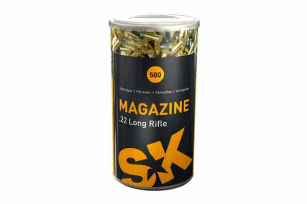 SK Magazine Ammunition 22 Long Rifle 40 Grain Lead Round Nose Box of 500