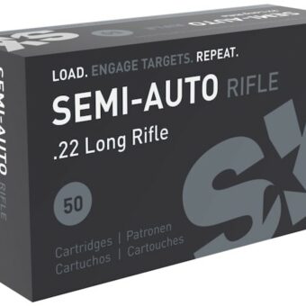 SK Semi-Auto Rifle Ammunition 22 Long Rifle 40 Grain Lead Round Nose Box of 50