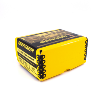 Berger Hybrid Target 200.20X Bullets 0.308 (30 Caliber, 7.62mm) 200 Grain Open Tip Match Box of 500