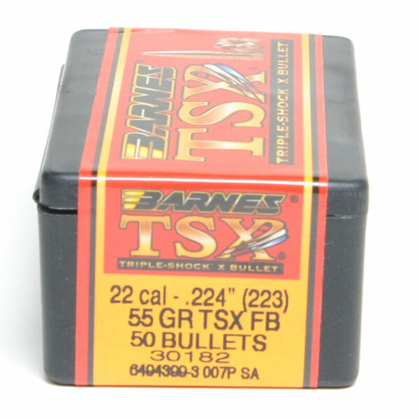 Barnes TSX Bullets 0.224 (22 Caliber) 55 Grain Solid Hollow Point Box of 50