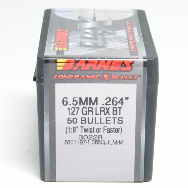 Barnes LRX Bullets 0.264 (264 Caliber, 6.5mm) 127 Grain Polymer Tipped Box of 50