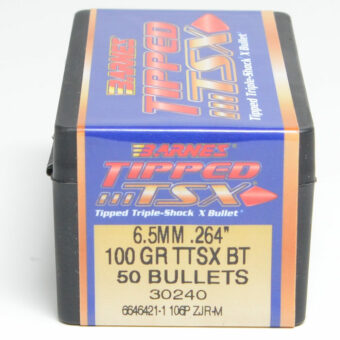 Barnes TTSX Bullets 0.264 (264 Caliber, 6.5mm) 100 Grain Polymer Tipped Box of 50