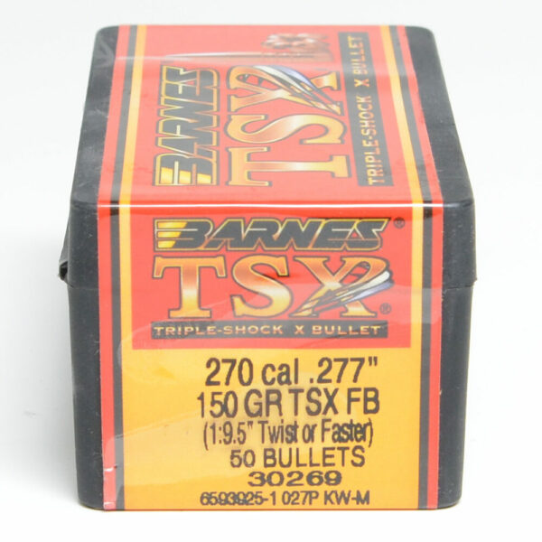 Barnes TSX Bullets 0.277 (270 Caliber, 6.8mm) 150 Grain Solid Hollow Point Box of 50