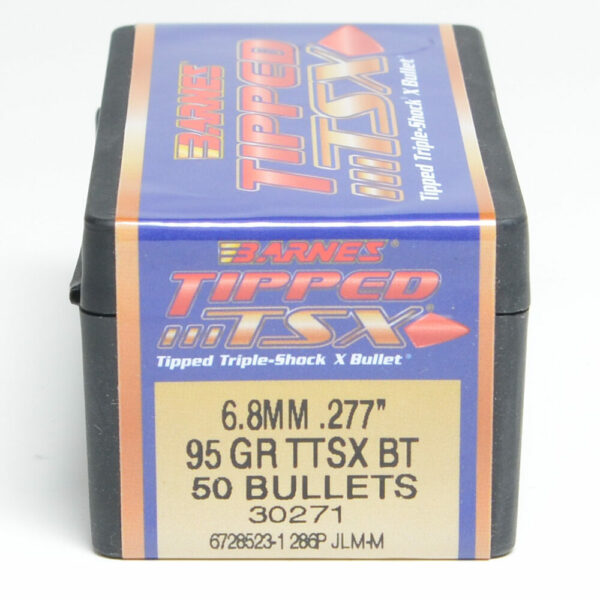 Barnes TTSX Bullets 0.277 (270 Caliber, 6.8mm) 95 Grain Polymer Tipped Box of 50